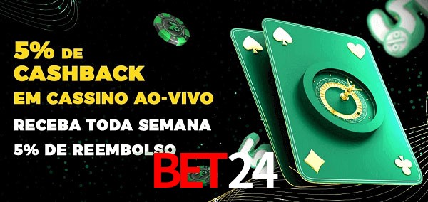 Promoções do cassino ao Vivo bet24